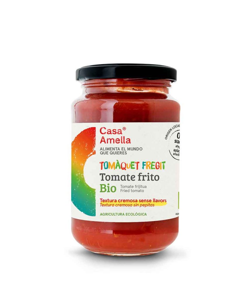 Tomate frito ecológico sin pepitas Casa Amella