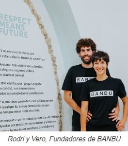 rodri y vero de banbu cosmética zero waste en meetbio