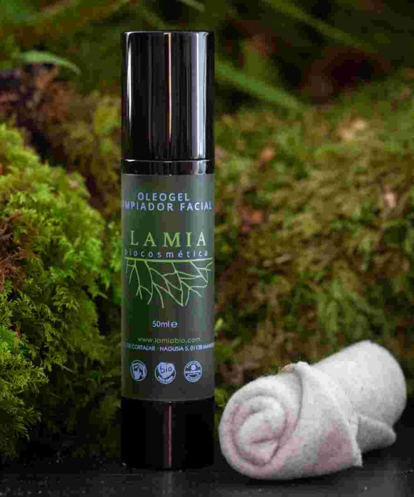 LImpiador facial oleogel ecológico y vegano para piel sensible Lamia Biocosmética